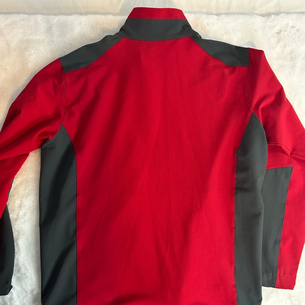 Dri Duck DDX Motion Soft Shell Jacket Mens Large Red Black Full Zip Work Outdoor - Picture 11 of 11